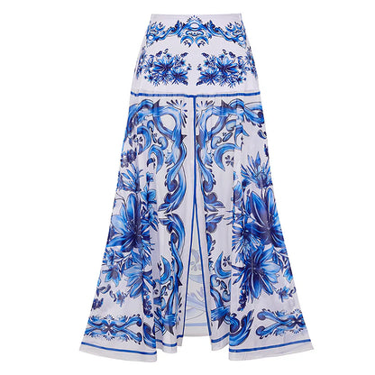 Majolica Print Bikini with Skirt or Pants